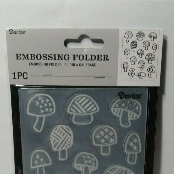 Darice Embossing Folder Mushrooms Scrapbook Paper Crafts Card Making - Picture 2 of 6